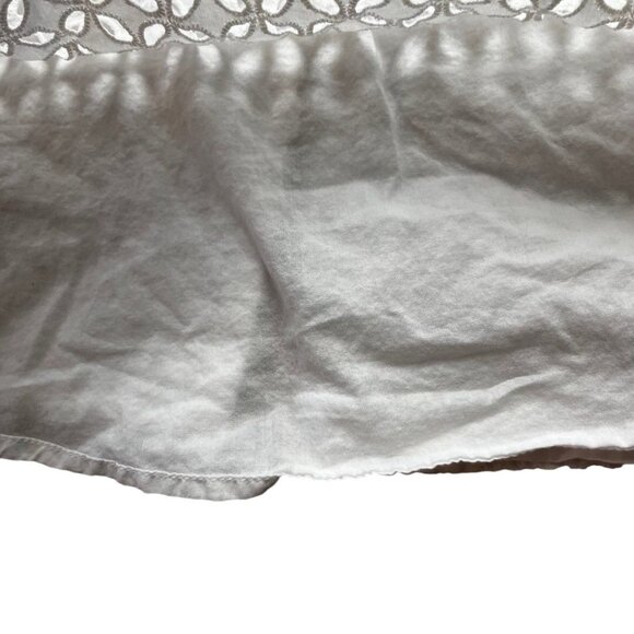 Lilly Pulizter For Target Girls White Eyelet Overlay Cop Top Size 10-12 Years - Picture 3 of 5